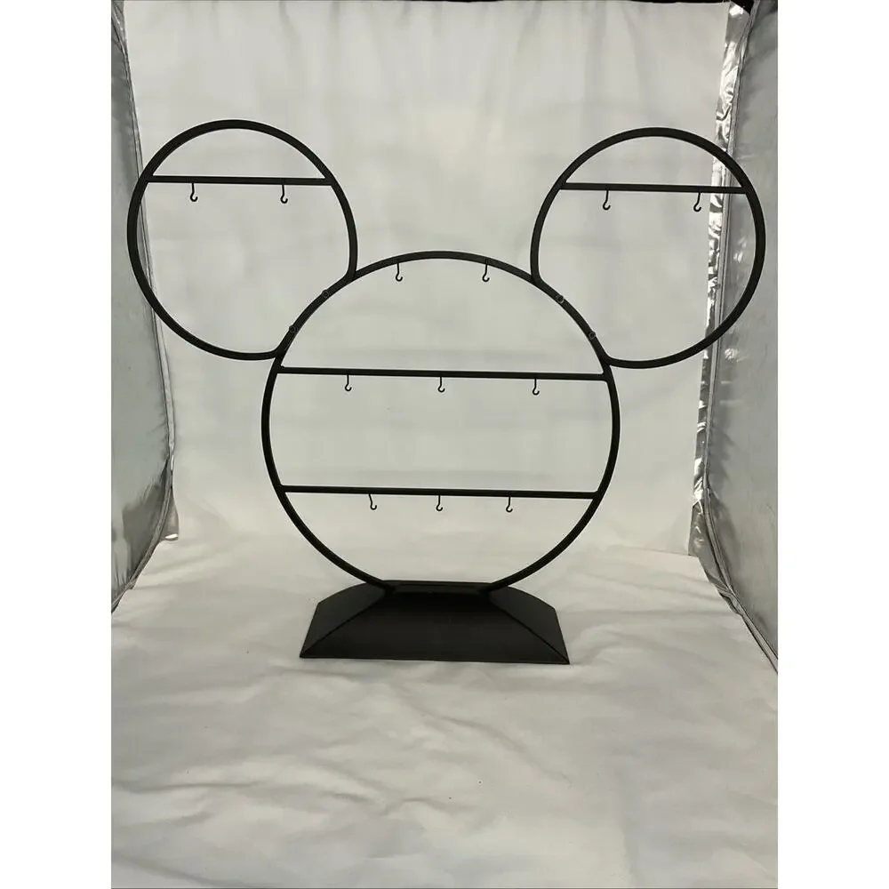 DISNEY HALLMARK BLACK WROUGHT IRON ORNAMENT DISPLAY STAND